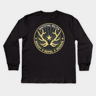 Whitetail Militia Kids Long Sleeve T-Shirt